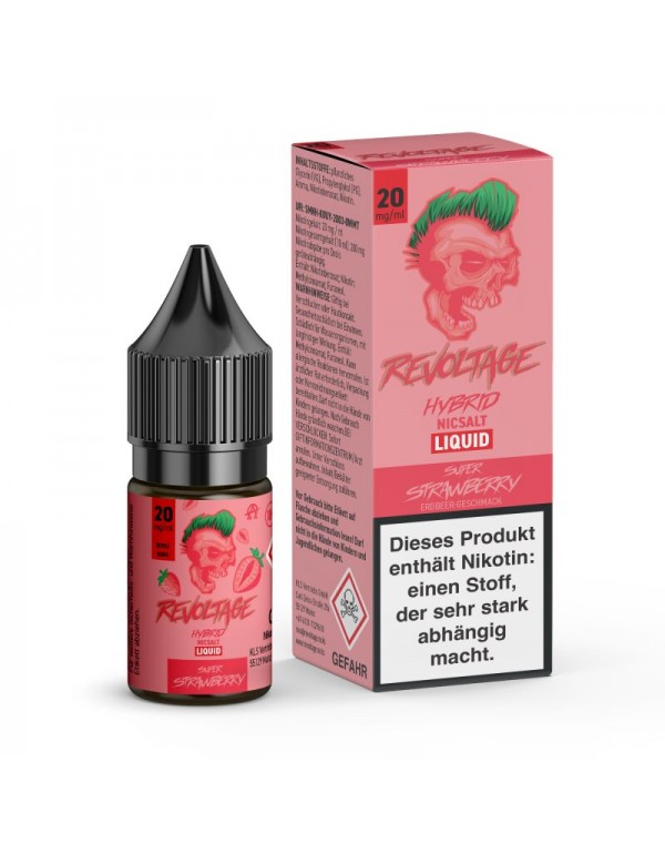 Super Strawberry Hybrid Nikotinsalz Liquid Revolta...