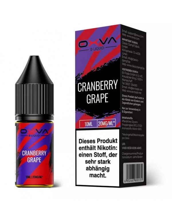 Cranberry Grape Nikotinsalz Liquid Oxva