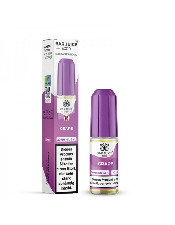 Grape Nikotinsalz Liquid 10ml Bar Juice 5000