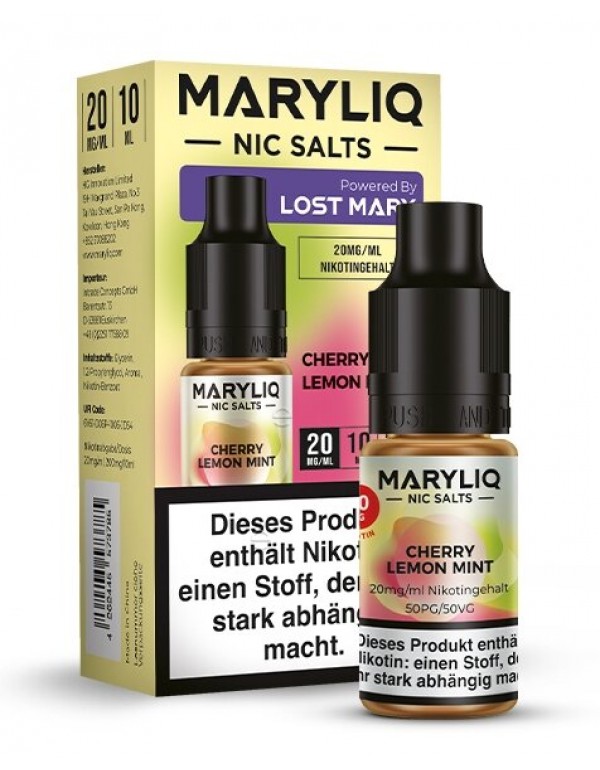 Cherry Lemon Mint Nikotinsalz Liquid 10ml Maryliq