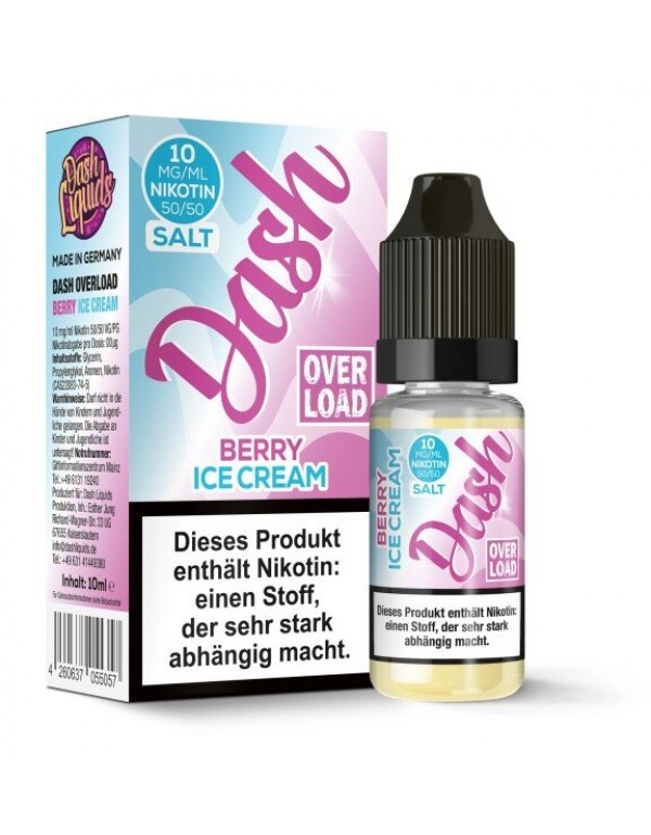 Berry Ice Cream Nikotinsalz Liquid 10ml Dash Overl...