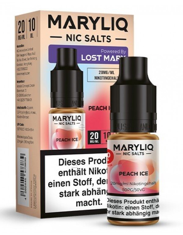 Peach Ice Nikotinsalz Liquid 10ml Maryliq