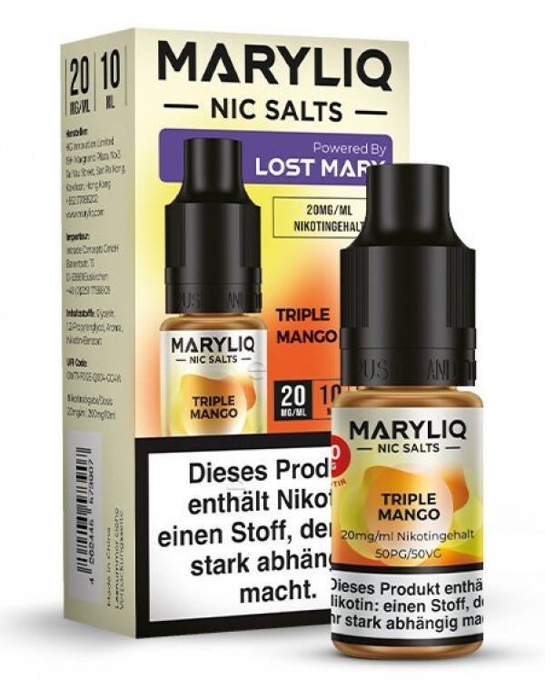 Triple Mango Nikotinsalz Liquid 10ml Maryliq