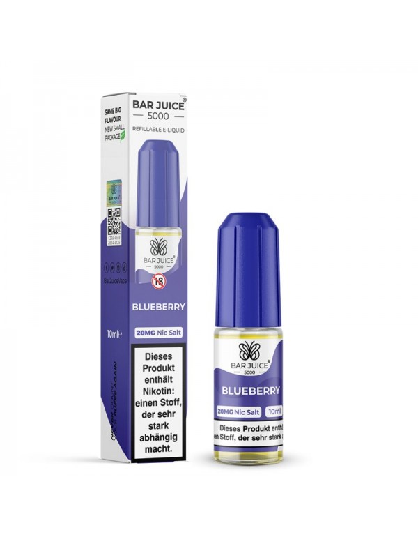 Blueberry Nikotinsalz Liquid 10ml Bar Juice 5000