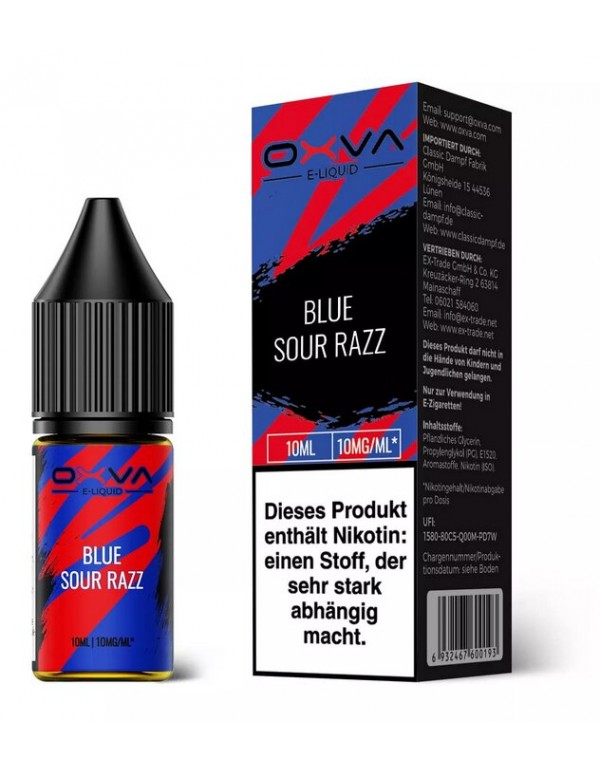 Blue Sour Razz Nikotinsalz Liquid Oxva