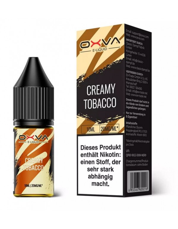 Creamy Tobacco Nikotinsalz Liquid Oxva