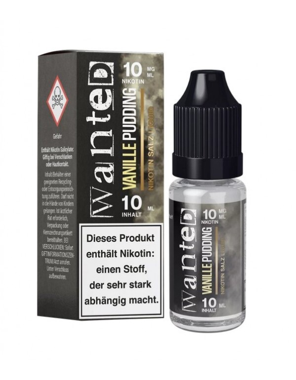 Vanillepudding Nikotin Salz Liquid  10ml Wanted Ov...