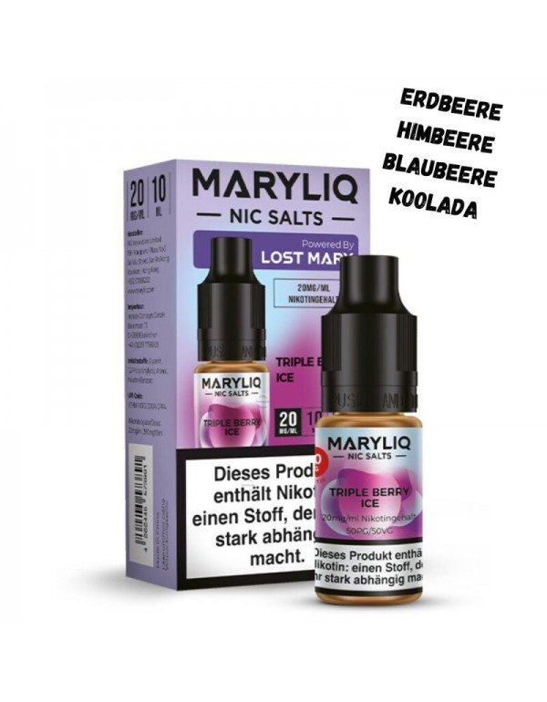 Triple Berry Ice Nikotinsalz Liquid 10ml Maryliq