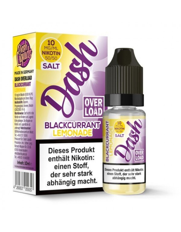 Blackcurrant Lemonade Nikotinsalz Liquid 10ml Dash...