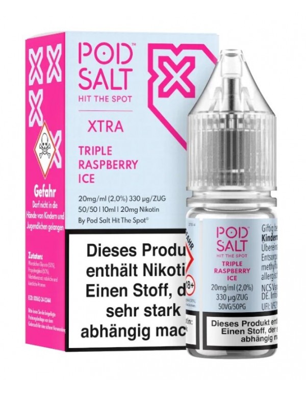 Triple Raspberry Ice Nikotinsalz Liquid 10ml Pod S...