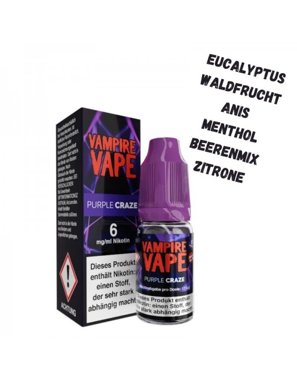 Purple Craze Liquid 10ml Vampire Vape