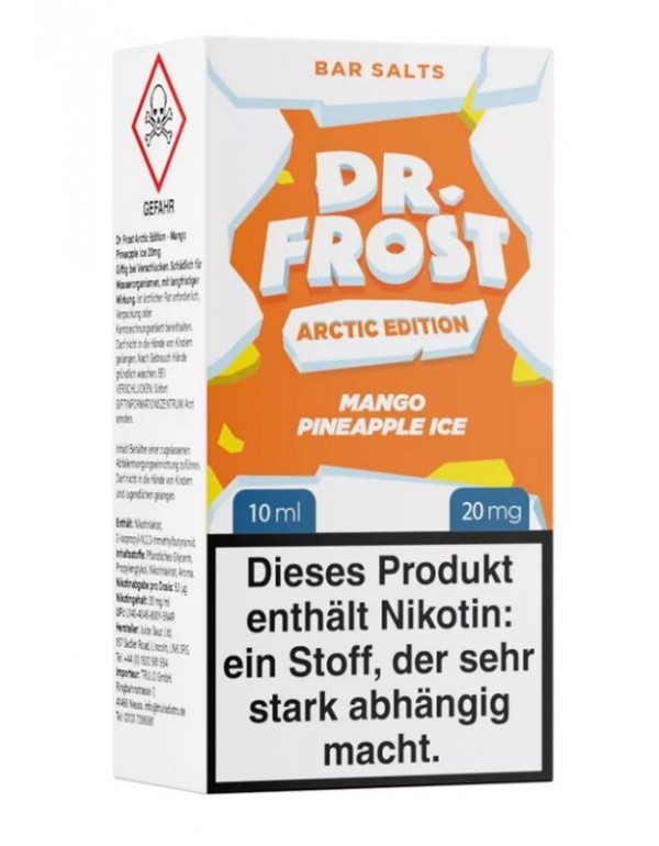 Mango Pineapple Ice Nikotinsalz Liquid 10ml Dr. Fr...