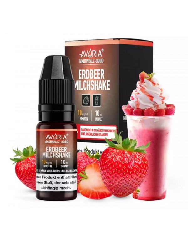 Erdbeer Milchshake Nikotinsalz Liquid 10ml Avoria