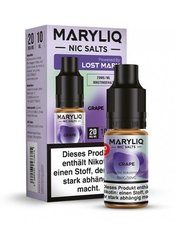 Grape Nikotinsalz Liquid 10ml Maryliq