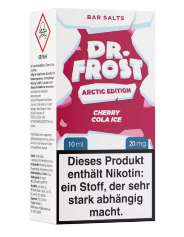 Cherry Cola Ice Nikotinsalz Liquid 10ml Dr. Frost ...