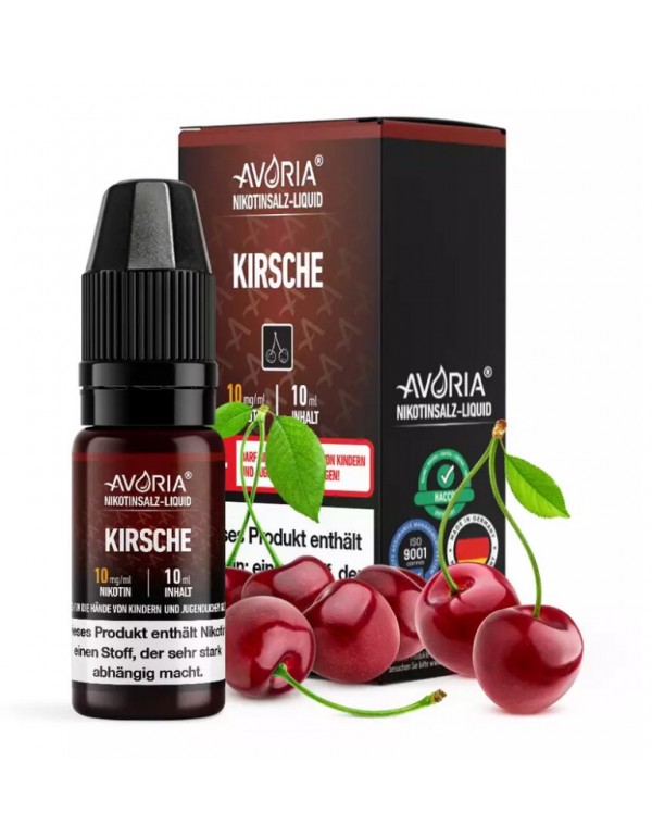 Kirsche Nikotinsalz Liquid 10ml Avoria