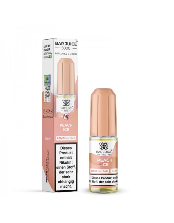 Peach Ice Nikotinsalz Liquid 10ml Bar Juice 5000