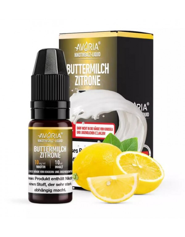 Buttermilch Zitrone Nikotinsalz Liquid 10ml Avoria