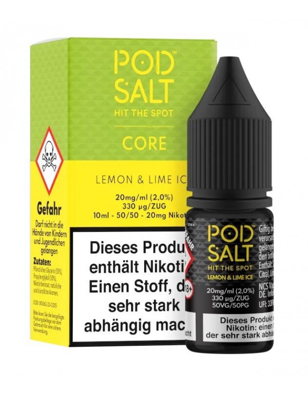 Lemon & Lime Ice Nikotinsalz Liquid 10ml Pod S...