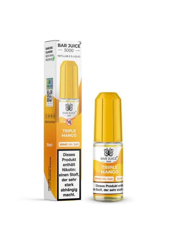 Triple Mango Nikotinsalz Liquid 10ml Bar Juice 500...