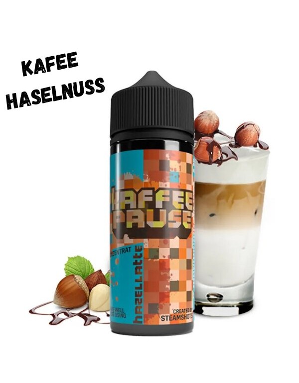 Hazellatte Aroma 10ml Kaffeepause by Steamshots