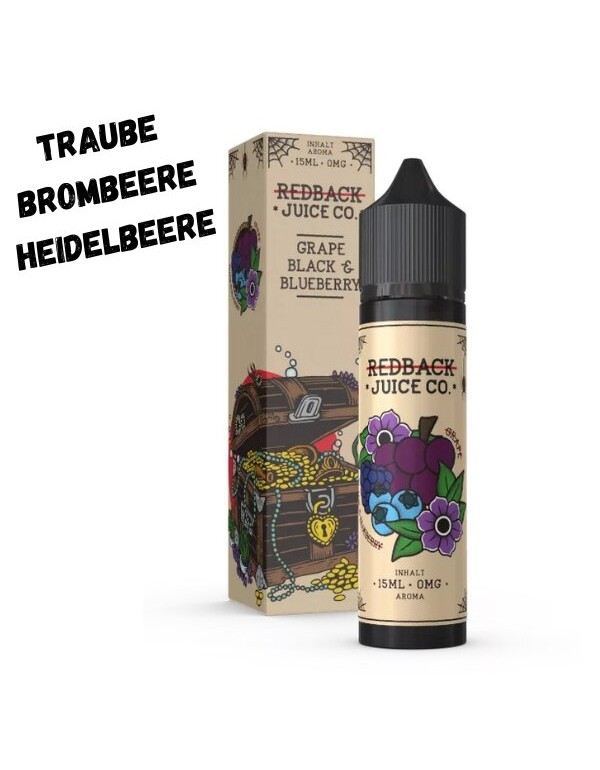 Grape Black & Blueberry Aroma 15ml Redback Jui...