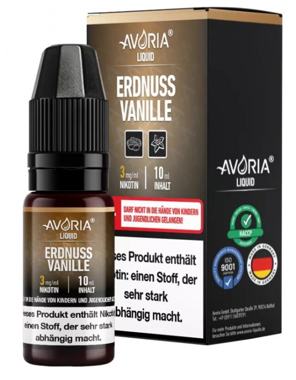 Erdnuss-Vanille Liquid 10ml Avoria