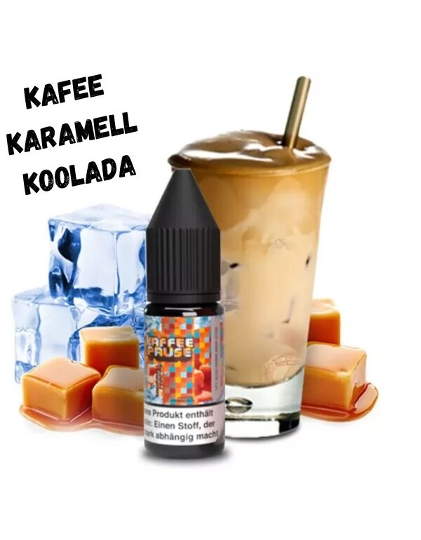 Karamell Frappe Ice Nikotinsalz Liquid 10ml Kaffee...