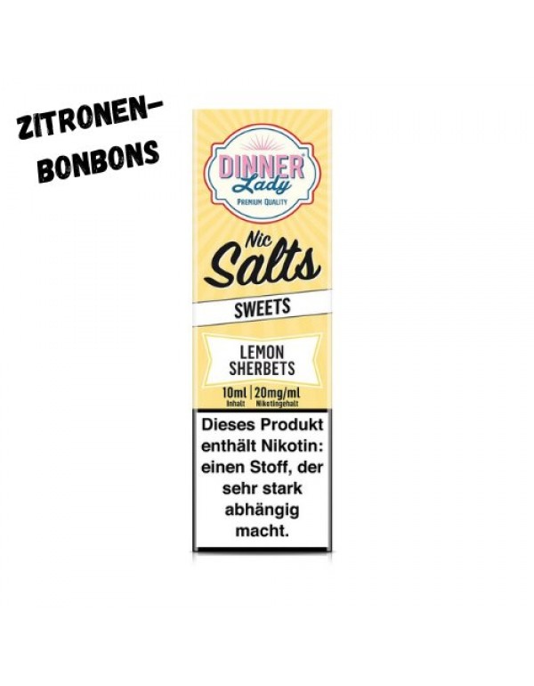 Lemon Sherbets Nikotinsalz Liquid 10ml Dinner Lady