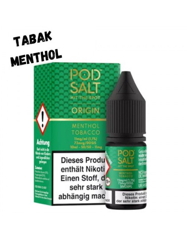 Menthol Tobacco Nikotinsalz Liquid Pod Salt 10ml