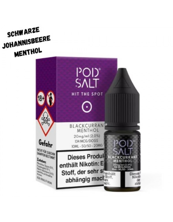 Blackcurrant Menthol Nikotinsalz Liquid Pod Salt