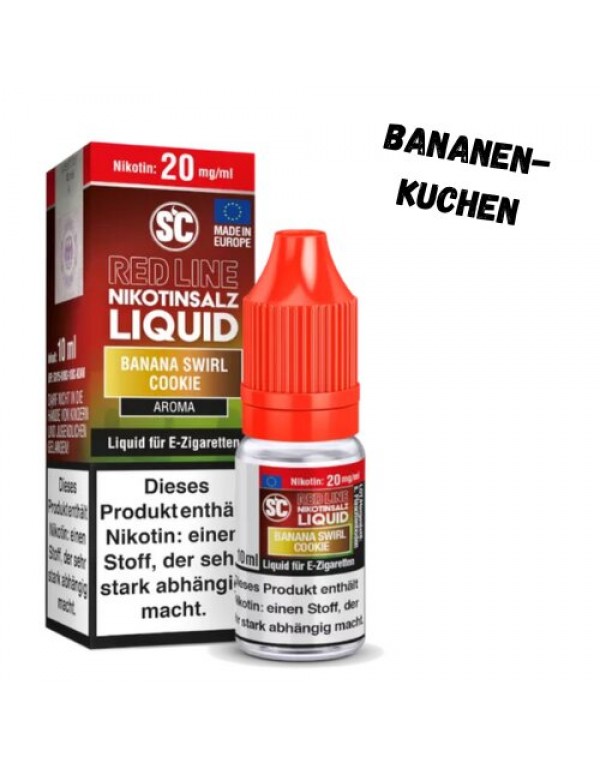 Banana Swirl Cookie Nikotinsalz Liquid SC Red Line