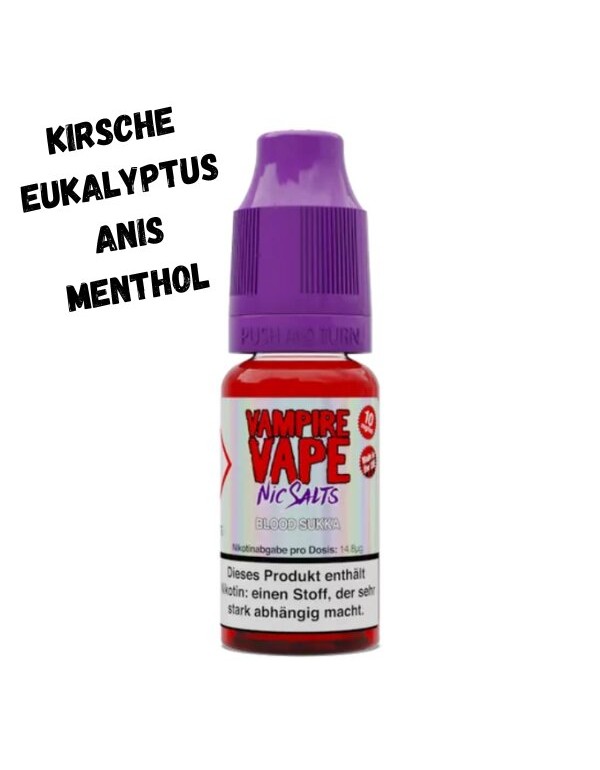 Blood Sukka Nikotinsalz Liquid 10ml Vampire Vape