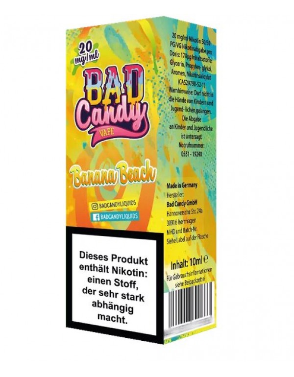 Banana Beach Nikotinsalz 10ml Bad Candy