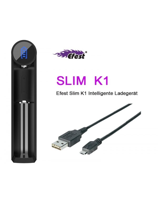 Efest Slim K1 1 Schacht USB Ladegerät