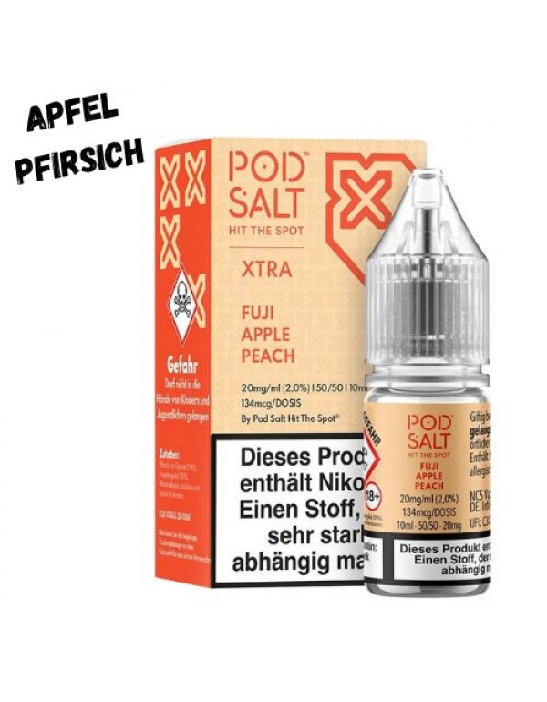 Fuji Apple Peach Nikotinsalz Liquid 10ml Pod Salt ...