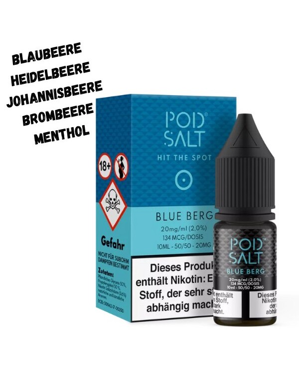 Blue Berg Nikotinsalz Liquid 10ml Pod Salt