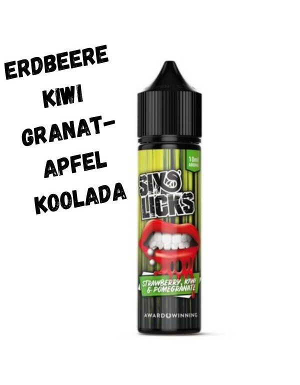 Strawberry Kiwi Pomegranate Aroma 10ml Six Licks