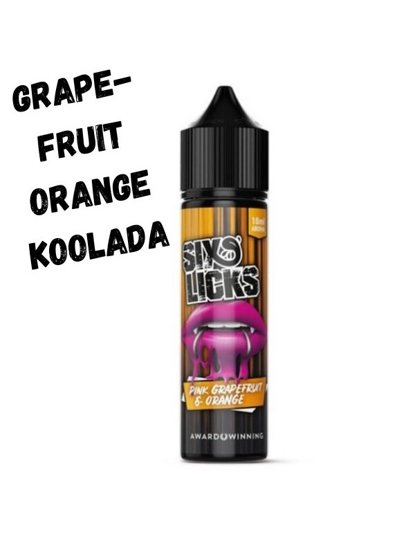 Pink Grapefruit Orange Aroma 10ml Six Licks