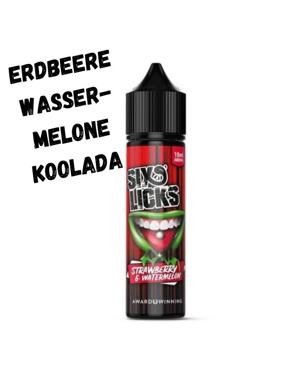 Strawberry Watermelon Aroma 10ml Six Licks